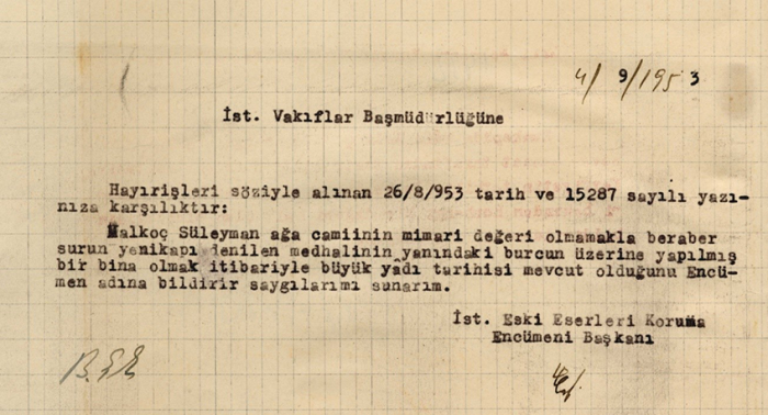 Yenikapı Malkoç Süleyman Ağa Camii